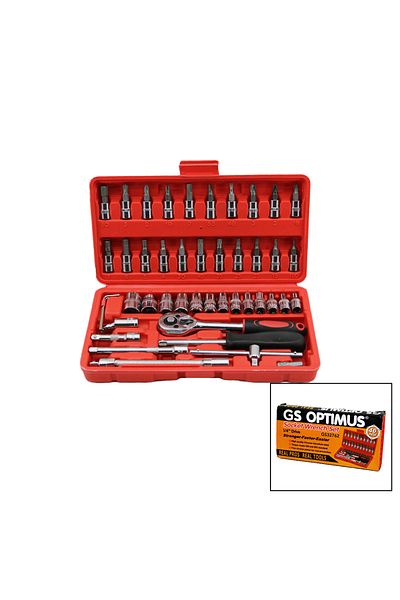 Mu Art Ahşap 46 Piece Socket Set Plastic Boxed (5175)