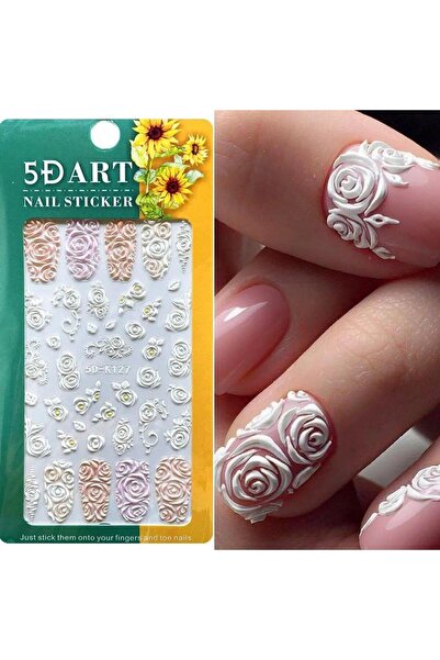 ELLEA NAIL 5d-k127 Kabartmalı Tırnak Stıcker