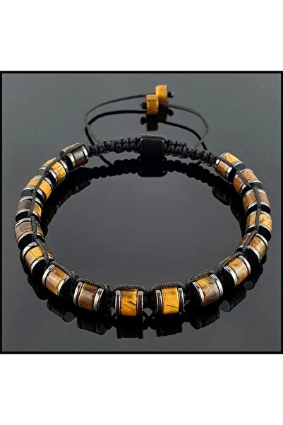 Seven Art Jewelry سوار من الحجر الطبيعي، سوار عين النمر، سوار قابل للتعديل، س...