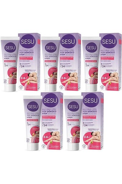 Sesu Depilatory Cream 100ml Sensitive Skin (Set of 5)