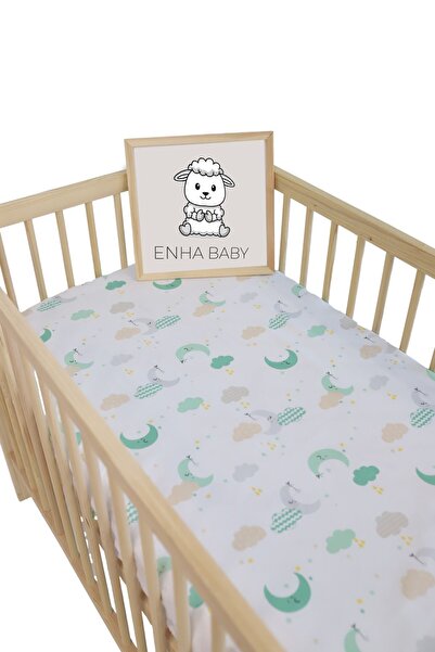 ENHA BABY Eco Serisi Lastikli Bebek Çarşafı,beşik Ve Park Yatak Çarşafı (70X1...