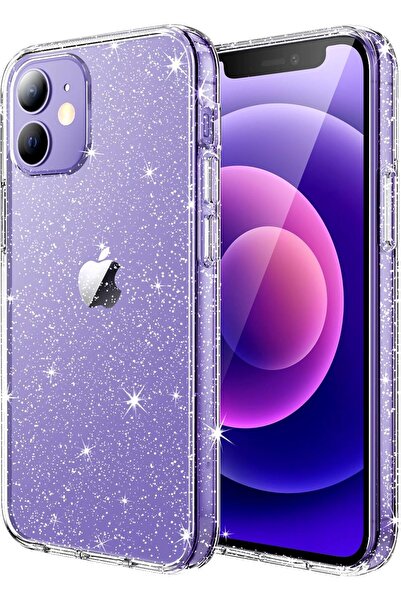 iPhone 11 Kılıf Simli Glitter Jelly Kılıf