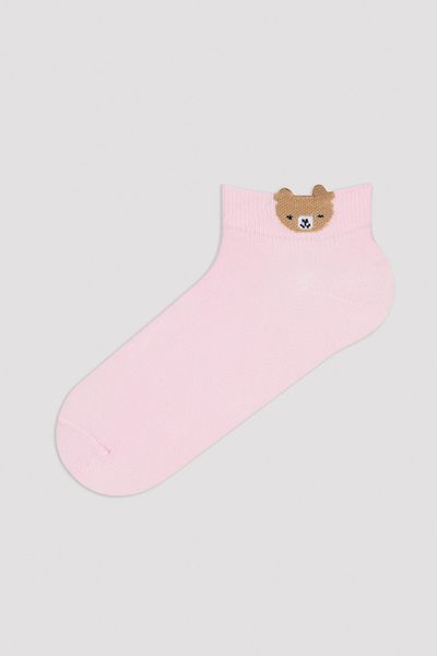 Penti Girl's Teddy Bear Patterned 3-Piece Booties