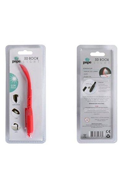 pape Ledl'li Kitap Okuma Işığı Kırmızı