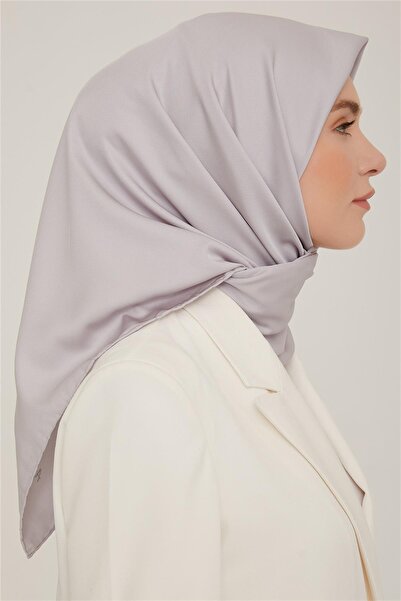 Armine Ασημί Twill Απλό Κασκόλ - 766