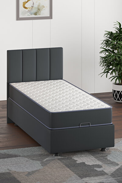 Mobpazar Yatak Başlığı, Kamelya Yatak Başlığı Antrasit, Ölçü Seçenekli