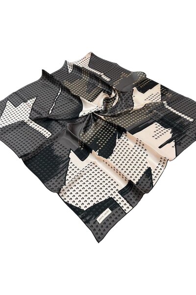 Pierre Cardin مينك سورا وشاح حريري - 8946230 -311