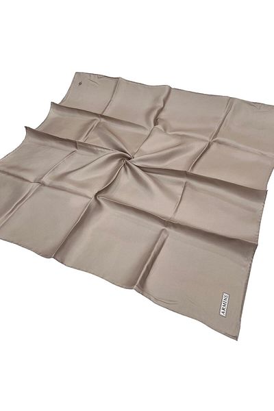 Armine Απλό Μεταξωτό Φουλάρι - 130 Latte Twill