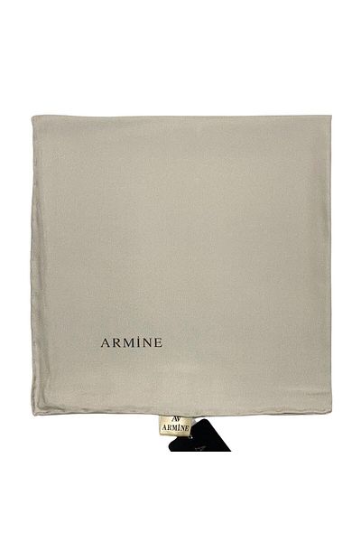 Armine Απλό Μεταξωτό Φουλάρι - 1222 Stone Twill
