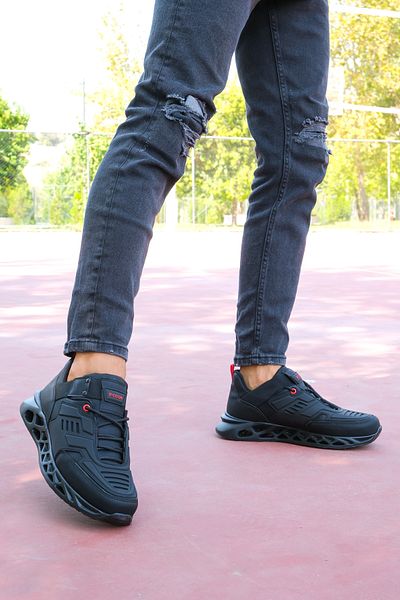 Riccon Herren Sneakers 00122021 - Schwarz Rot