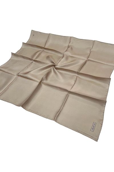 Armine Απλό Μεταξωτό Φουλάρι - 36 Cream Twill