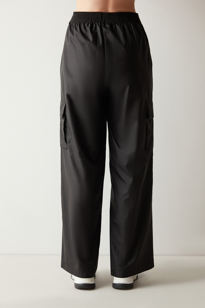 Penti Oversize Siyah Cargo Pantolon