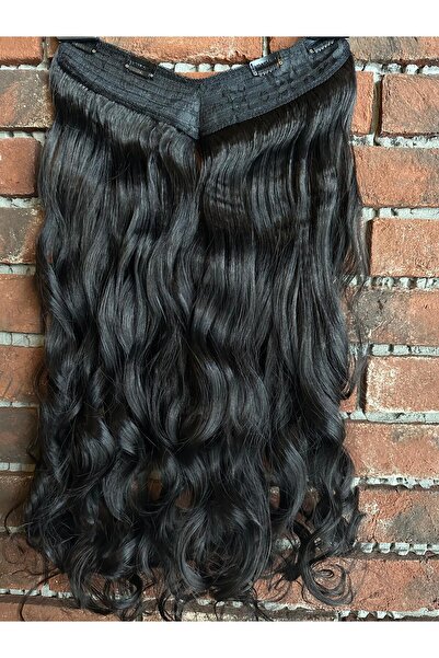 Suzan Peruk Yarımay Çıtçıt Postiş Saç - Isıya Dayanıkli Gerçek saç dokusunda