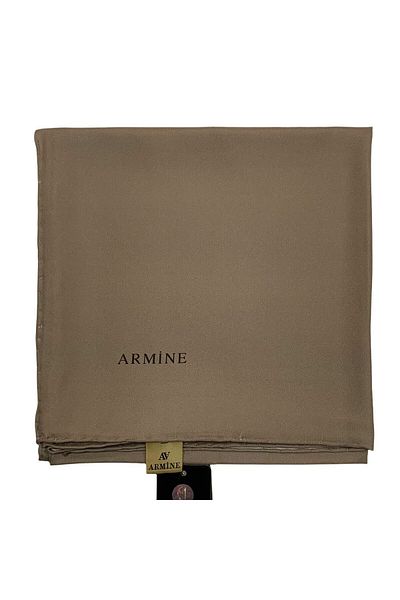 Armine Απλό Μεταξωτό Φουλάρι - 1262 Mink Twill