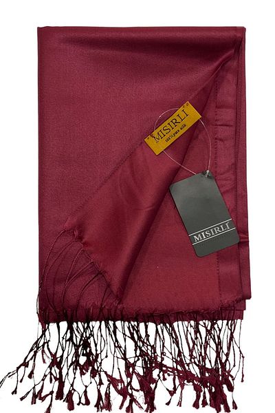 Mısırlı Şal de mătase - Roşu Claret