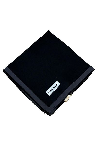Pierre Cardin Μαύρο μεταξωτό φουλάρι - 8866230-311