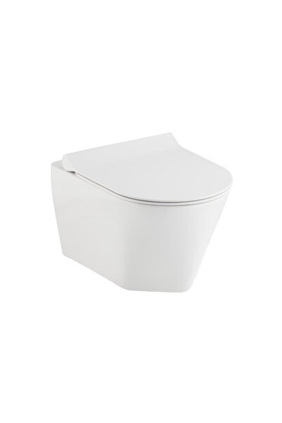 Seramiksan Stella Kanalsız Asma Klozet A121111h, Yavaş Kapak