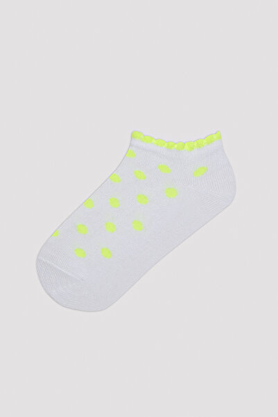 Penti Бели ботуши от 3 части за момиче, чорапи с неонови точки
