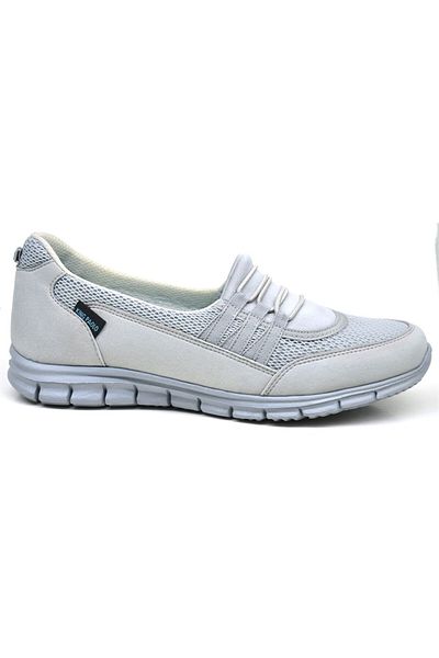KİNG PAOLO King Paolo Z6104 Krakers Babet - Pantofi de damă gri deschis