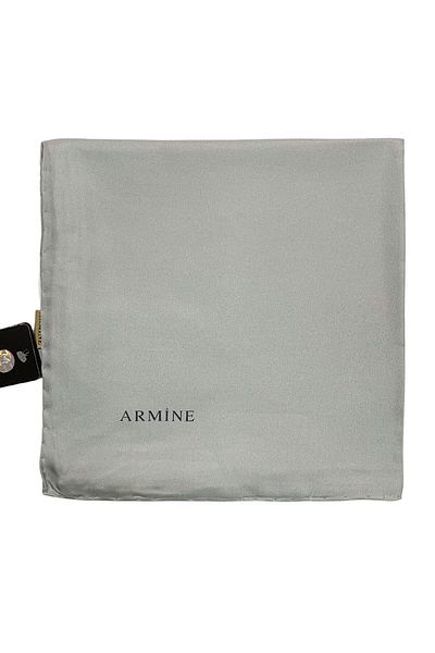 Armine Απλό Μεταξωτό Φουλάρι - 1113 Γκρι Τουίλ
