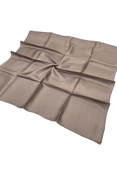 Armine Απλό Μεταξωτό Φουλάρι - 32 Dark Stone Twill