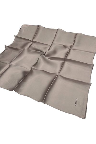 Armine Απλό Μεταξωτό Φουλάρι - 1091 Soft Mink Sura