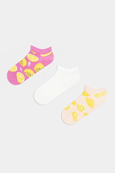 Penti Juicy lemon - Pink 3-piece Booties Socks Set