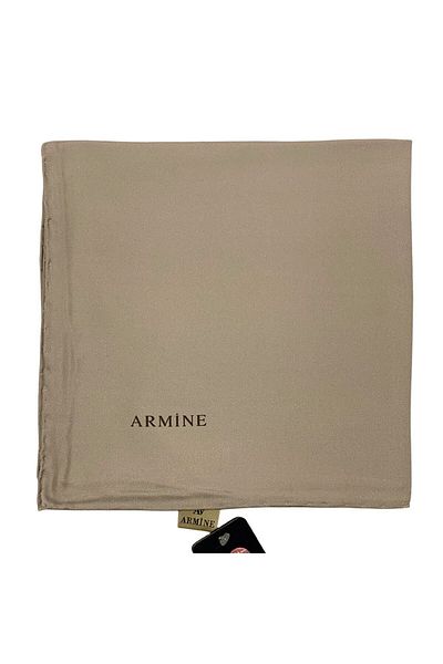 Armine Απλό Μεταξωτό Φουλάρι - 1091 Light Mink Twill
