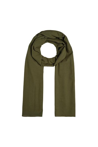 ipekevi Walnut Green Plain Cotton Shawl