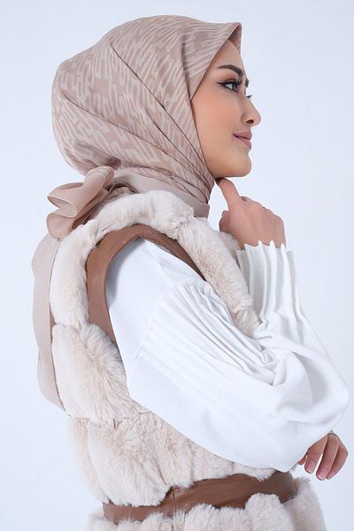HAREM SCARF Φουλάρι βισκόζης - Idil - Latte