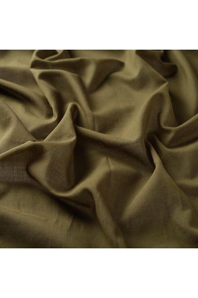ipekevi Walnut Green Plain Cotton Shawl