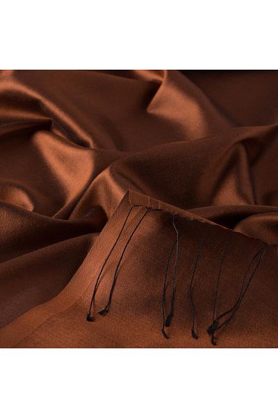 ipekevi İpekevi Single Sided Silk Shawl - New Copper