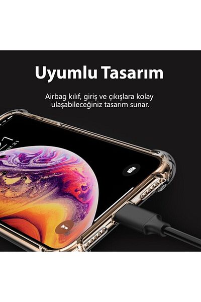 Fibaks جراب Redmi Note 9 Pro وسادة هوائية كريستالية صلبة من البولي كربونات مضادة للصدمات وممتصة للصدمات وغطاء سيليكون شفاف