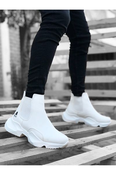 BOA BA0444 Botine sport cu jumătate de gleznă pentru bărbați, fără șireturi, confortabile, cu talpă înaltă