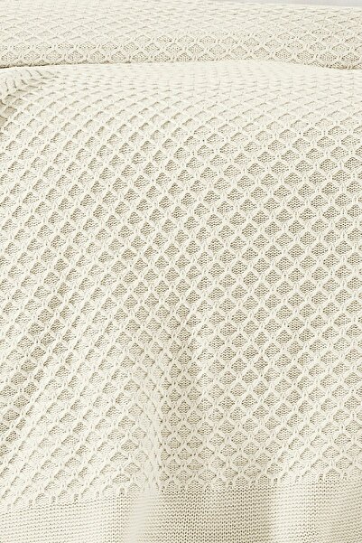 DOUX HOME Zeynep Triko Yatak Örtüsü 220 X 240 (KEMİK)