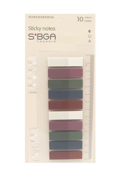 sibga tasarım Transparent Colored Postit Post-it Post ItBookmark Bookmark Postit Sticker Note Paper 200 Sheets