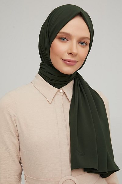 Armine Trend Medina Silk Shawl - 1014 - Moss Green