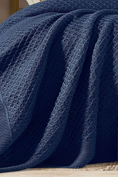 DOUX HOME Zeynep Knitwear Bedspread 220 X 240 (Ndigo)