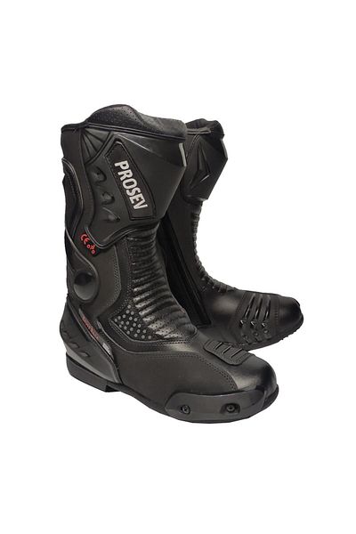 Prosev Racing Protected Motorcycle Boots Black