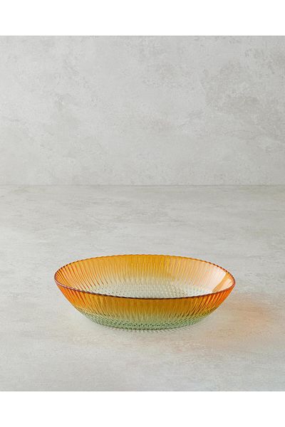 English Home Arina Glass Bowl Green-Orange 23X18 cm
