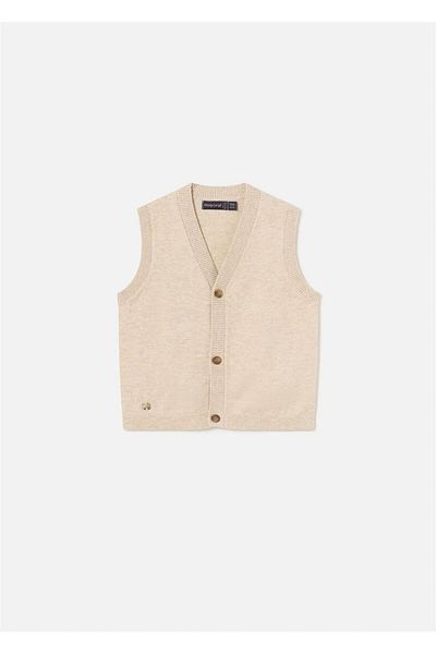 MAYORAL Beige Baby Boy Knitted Vest - 2316