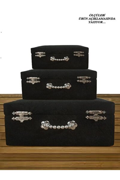 Hasret Çeyiz Sandık Gelin Damat Bavul Çanta Hurç Çeyiz Sandığı 3lü 0128