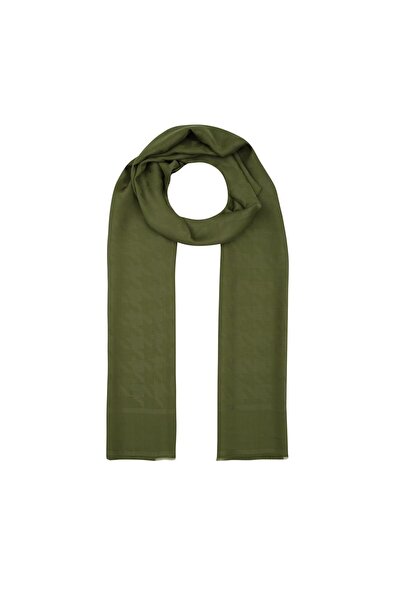 ipekevi Σάλι μονόγραμμα με μοτίβο λοστού - Οθωμανικό πράσινο