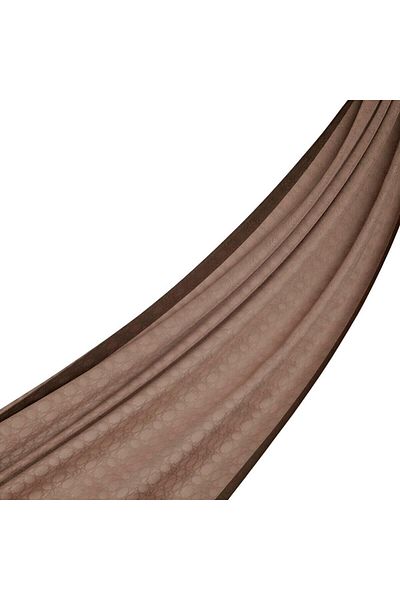 ipekevi Four Seasons Misty Lilac Monogram Shawl