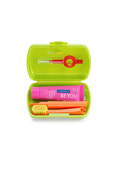 Curaprox Cs Travel Set (5460 Brush + Be You Toothpaste + Interface Brush 0.7m...