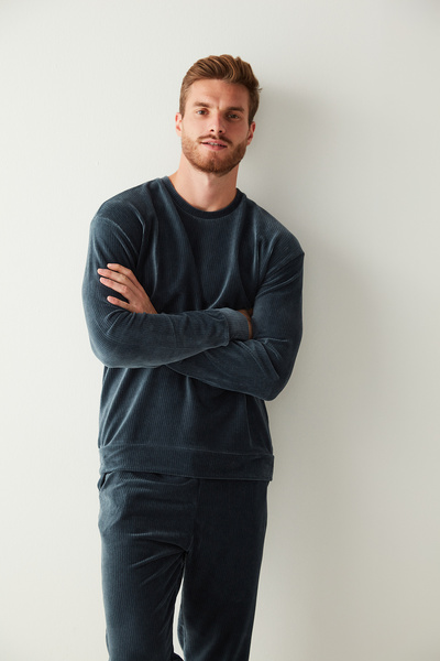 Penti Ördek Yeşili Velvet Green Sweatshirt