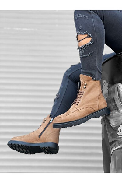 BOA Ba0212 Içi Dışı Hakiki Nubuk Deri Taba Erkek Bot