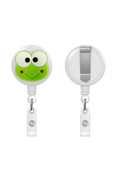 PABALAS Yoyo Card Holder with Green Frog Face Figure