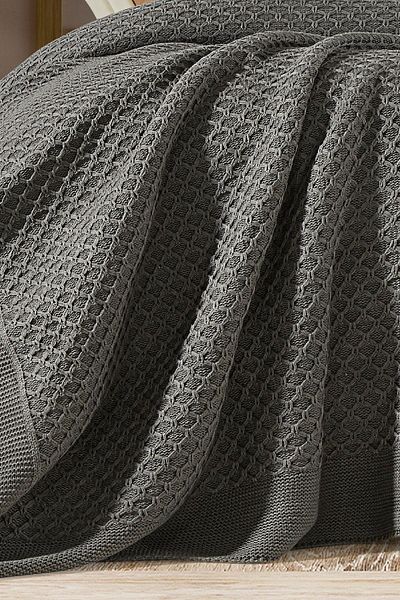 DOUX HOME Zeynep Knitwear Bedspread 220 X 240 (Anthracite)
