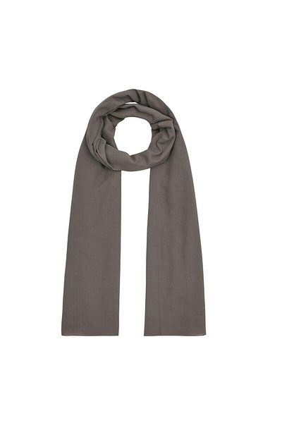 ipekevi İpekevi Plain Cotton Shawl - Zinc Gray